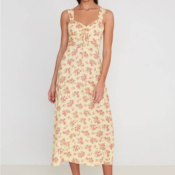 Faithfull the Brand Floral Print Midi Dress - Picture 1 of 11